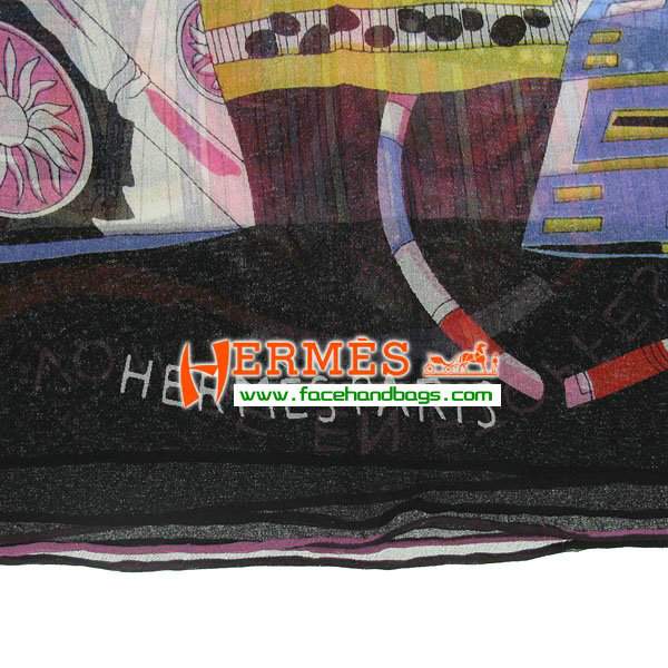 Hermes 100% Silk Square Scarf Pink HESISS 135 x 135 - Click Image to Close